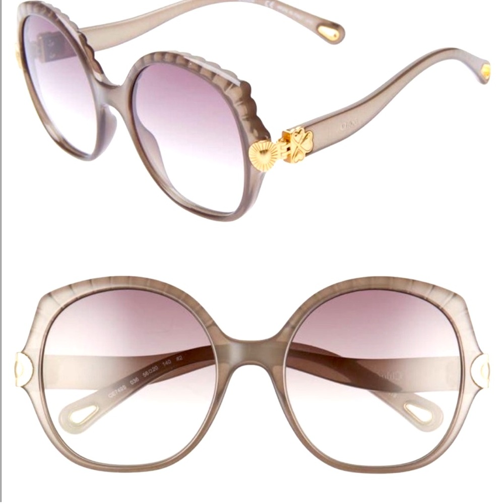 Chloe Women's Sunglasses in Gold and Brown